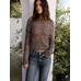 Open-knit sweater with cotton цвет: Желтый