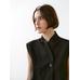 Waistcoat with linen turtleneck цвет: Черный