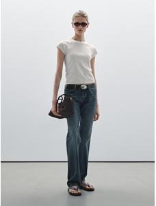100% cotton raglan fitted T-shirt цвет: Белый
