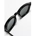 Round acetate sunglasses цвет: Черный
