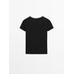 T-shirt with metallic studs detail цвет: Свинцовый