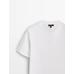Round neck T-shirt цвет: Натуральный, кремовый