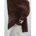Fluid pintuck shirt with ramie цвет: Гранатовый