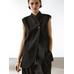Waistcoat with linen turtleneck цвет: Черный