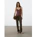 100% linen tank top цвет: Бургундский