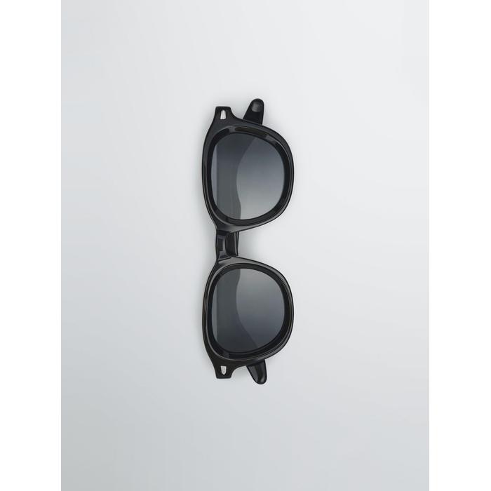 Round acetate sunglasses цвет: Черный