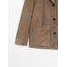 Fluid suede leather jacket цвет: Кротово-коричневый