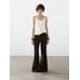 Top with openwork straps and linen цвет: Натуральный, кремовый