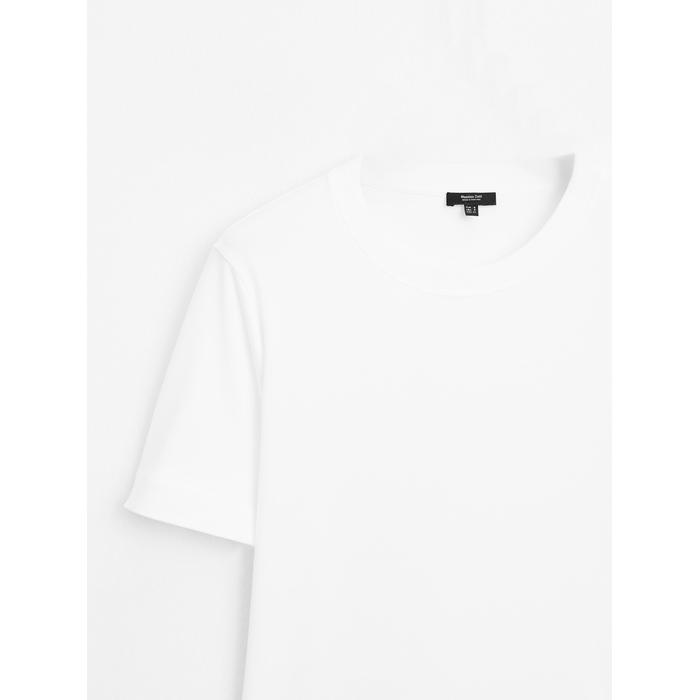 Round neck T-shirt цвет: Натуральный, кремовый