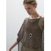 Short openwork knit cape цвет: Коричневый