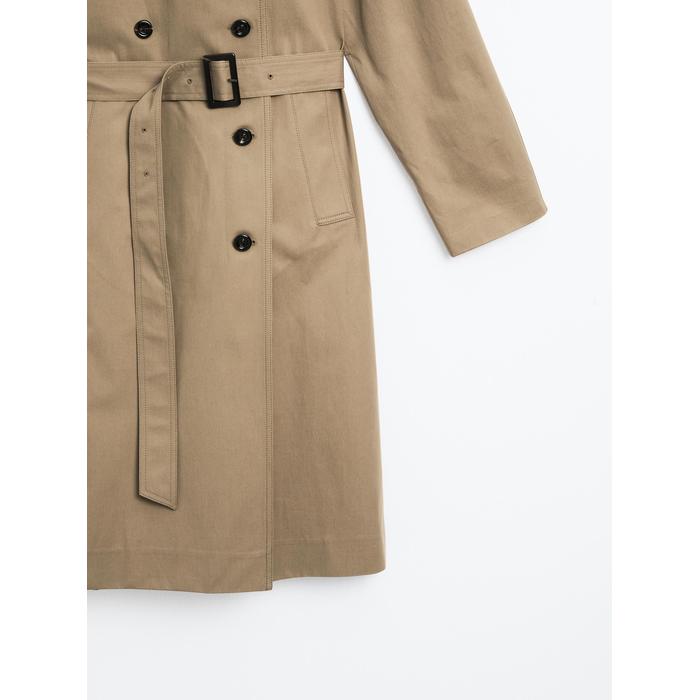 100% cotton trench coat цвет: Коричневый