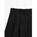 Шорты из смесового льна Tencel™ со складками цвет: Черный
