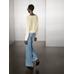 Long sleeve knitted jumper 100% linen цвет: Желтый