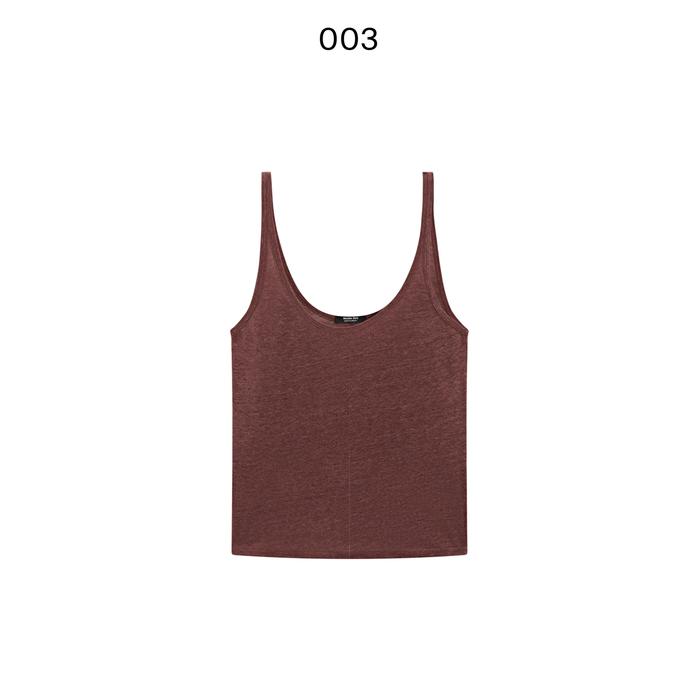 100% linen tank top цвет: Бургундский