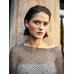 Short openwork knit cape цвет: Коричневый