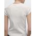 100% cotton raglan fitted T-shirt цвет: Белый