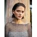 Short openwork knit cape цвет: Коричневый