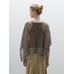 Short openwork knit cape цвет: Коричневый