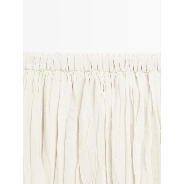Pleated midi skirt with pleats цвет: Бежевый