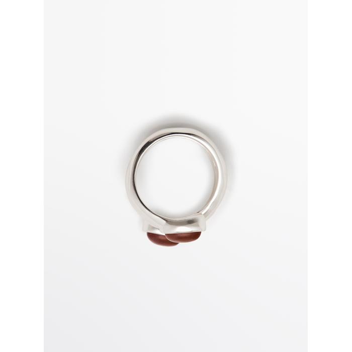 Inlaid spiral ring цвет: Горчично-желтый