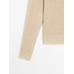 V-neck jumper 100% linen цвет: Песочный