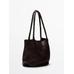 Large braided nappa leather tote bag цвет: Коричневый