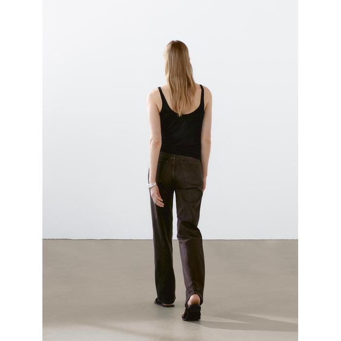 100% linen tank top цвет: Черный