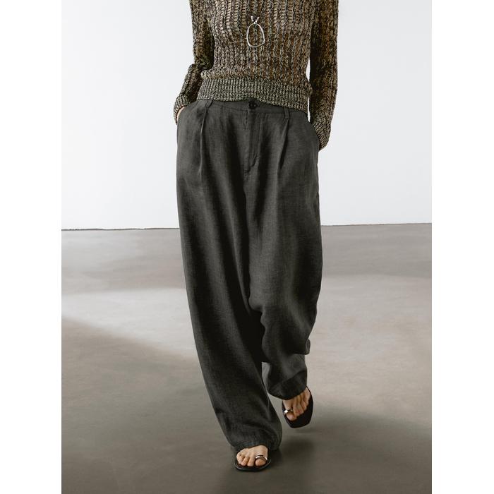 Open-knit sweater with cotton цвет: Желтый