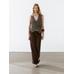 Crossed Mouliné Knit Vest цвет: Коричневый
