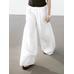 Wide-leg pants with contrast topstitching цвет: Белый
