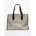 Woven leather maxi tote bag цвет: Бежевый