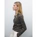 Striped polo neck knit sweater цвет: Серый меланжевый