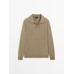 Rib knit polo 100% cashmere цвет: Хаки