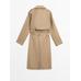 100% cotton trench coat цвет: Коричневый