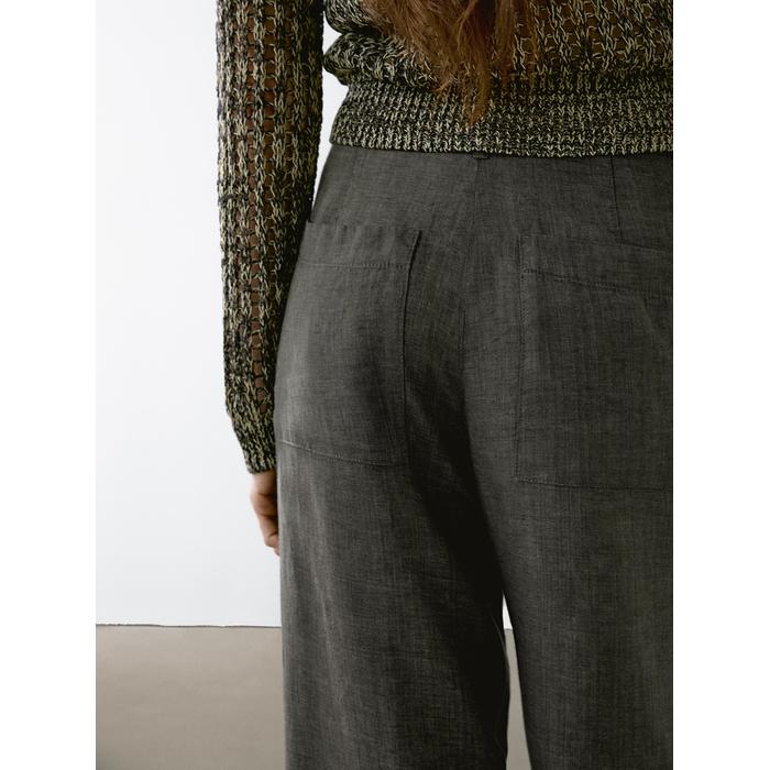 Open-knit sweater with cotton цвет: Желтый