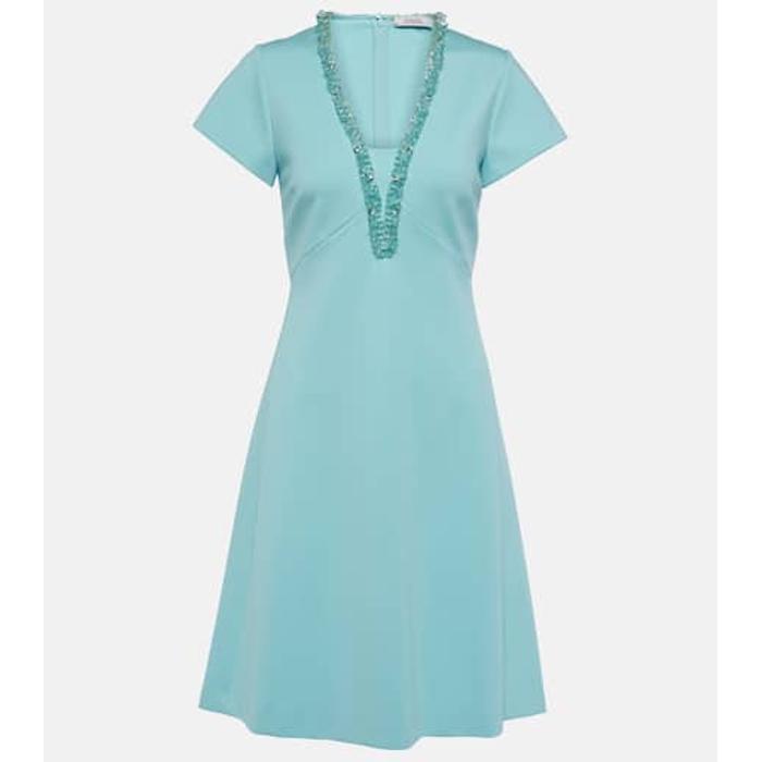 Мини-платье, украшенное эмоциональной эссенцией цвет: Синий