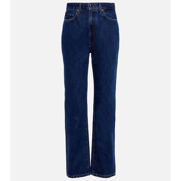 Прямые джинсы Эбигейл со средней посадкой цвет: Синий