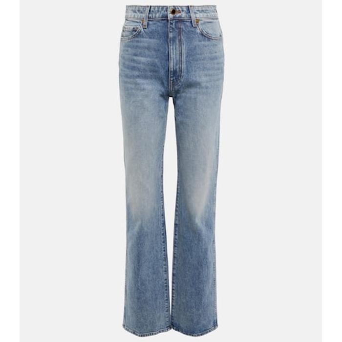 Прямые джинсы Danielle с высокой посадкой цвет: Синий