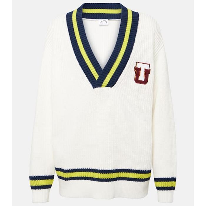 Хлопчатобумажный свитер Джози из университетской школы цвет: Белый