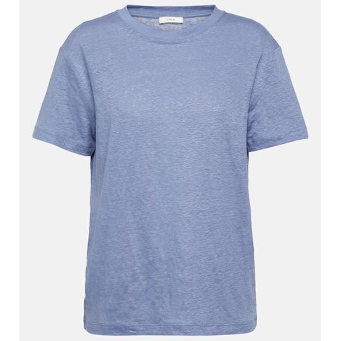 Льняная футболка цвет: Синий