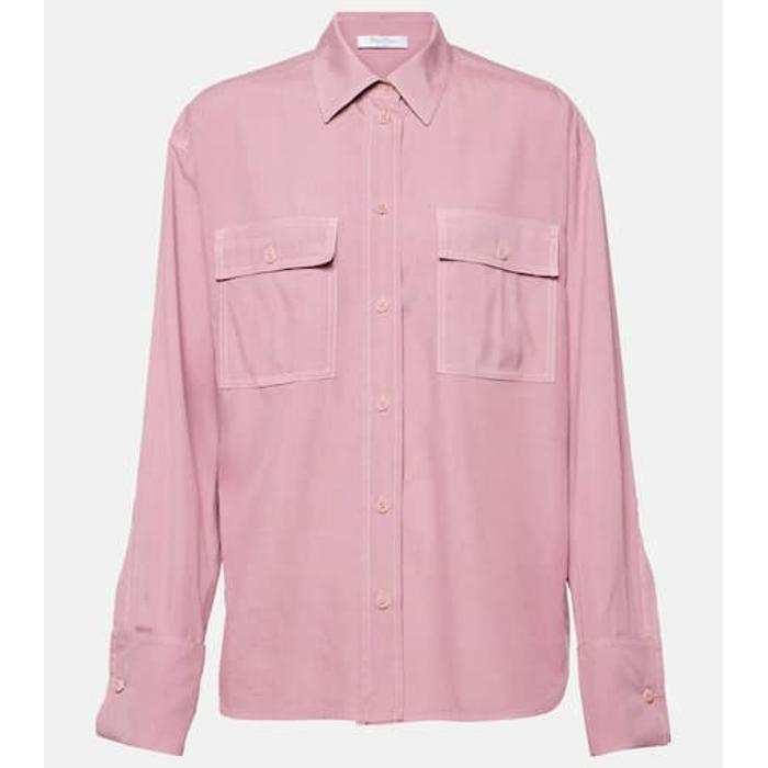 Шелковая рубашка Affetto цвет: Розовый