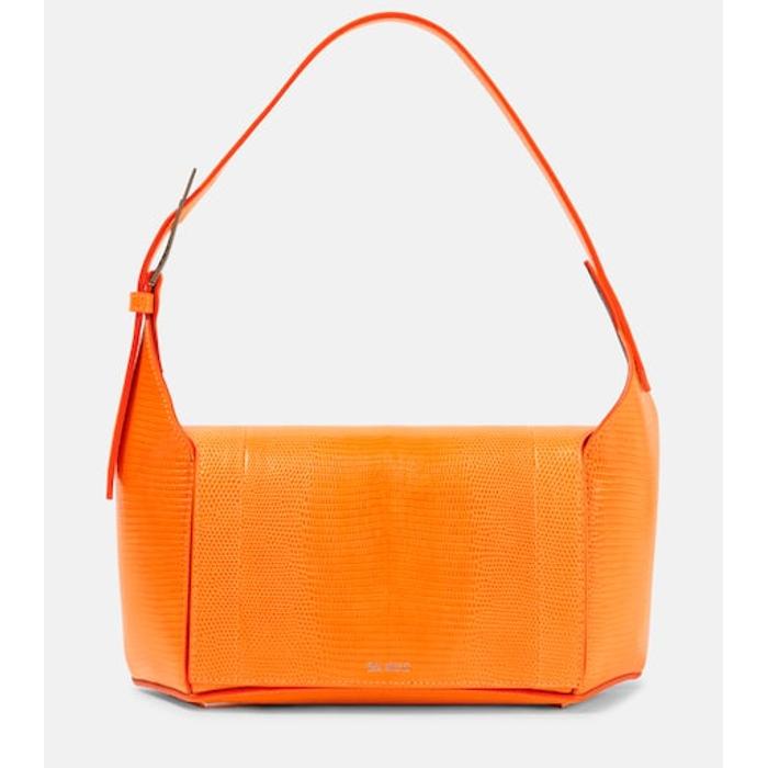 7/7 Small lizard-effect leather shoulder bag цвет: Оранжевый