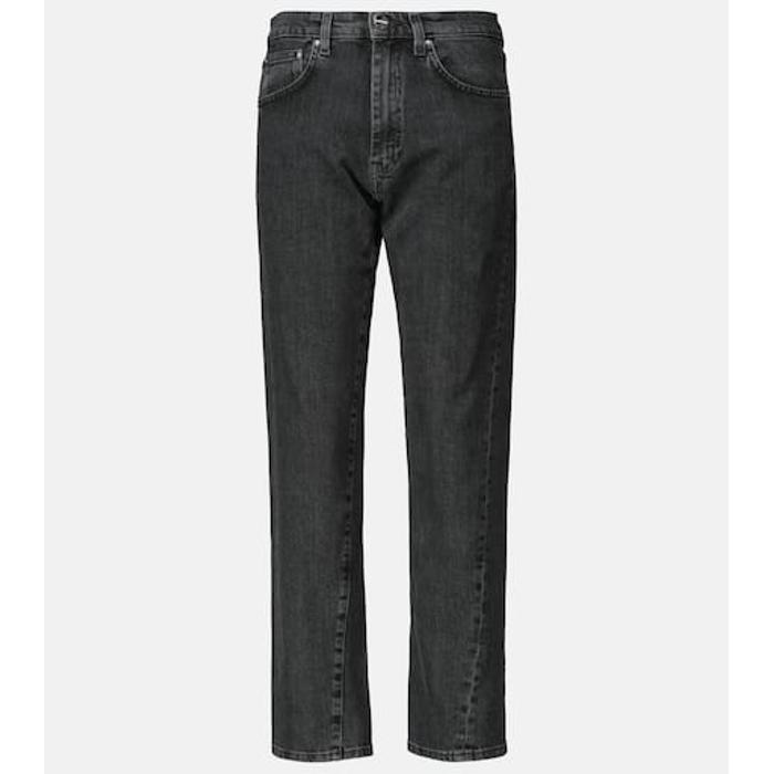 Прямые джинсы со скрученным швом средней посадки цвет: Серый