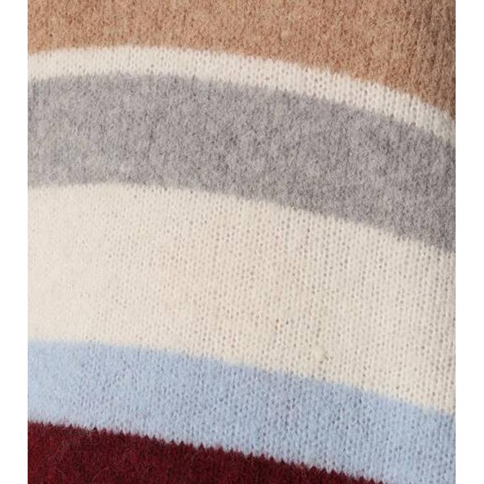 Полосатый полушерстяной свитер Calinda цвет: Бежевый