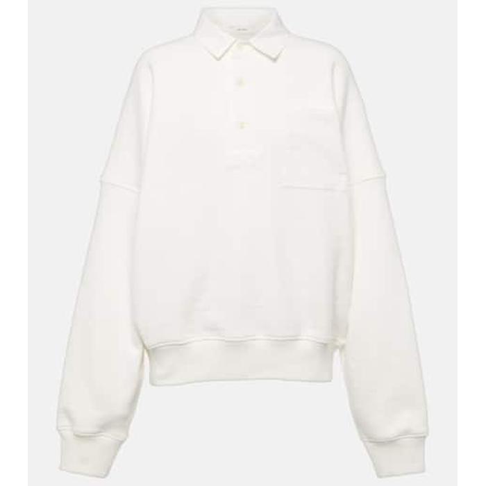 Махровый свитер поло из хлопчатобумажной смеси Dende цвет: Белый