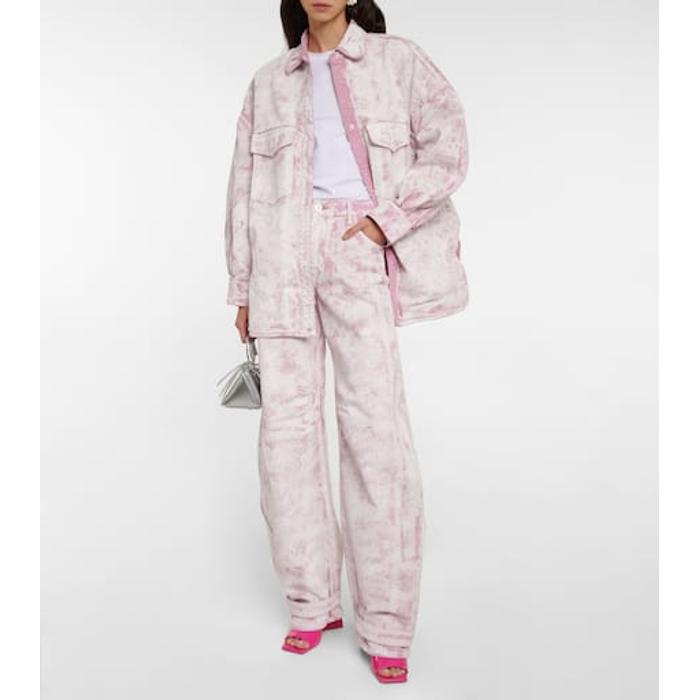 Джинсовая куртка цвет: Розовый