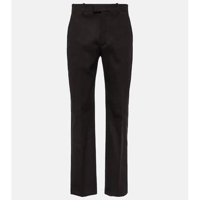 Прямые брюки из хлопчатобумажной смеси цвет: Чёрный