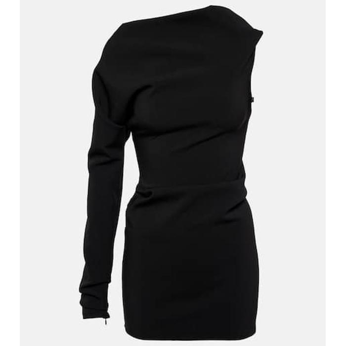 Мини-платье из трикотажа с драпировкой Aroma цвет: Чёрный