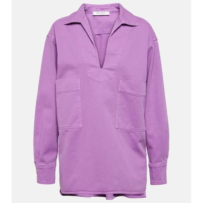 Хлопчатобумажная блузка "Лоретта" цвет: Фиолетовый