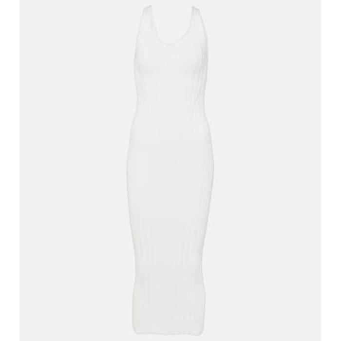 Платье миди из хлопчатобумажной смеси Ottilie цвет: Белый